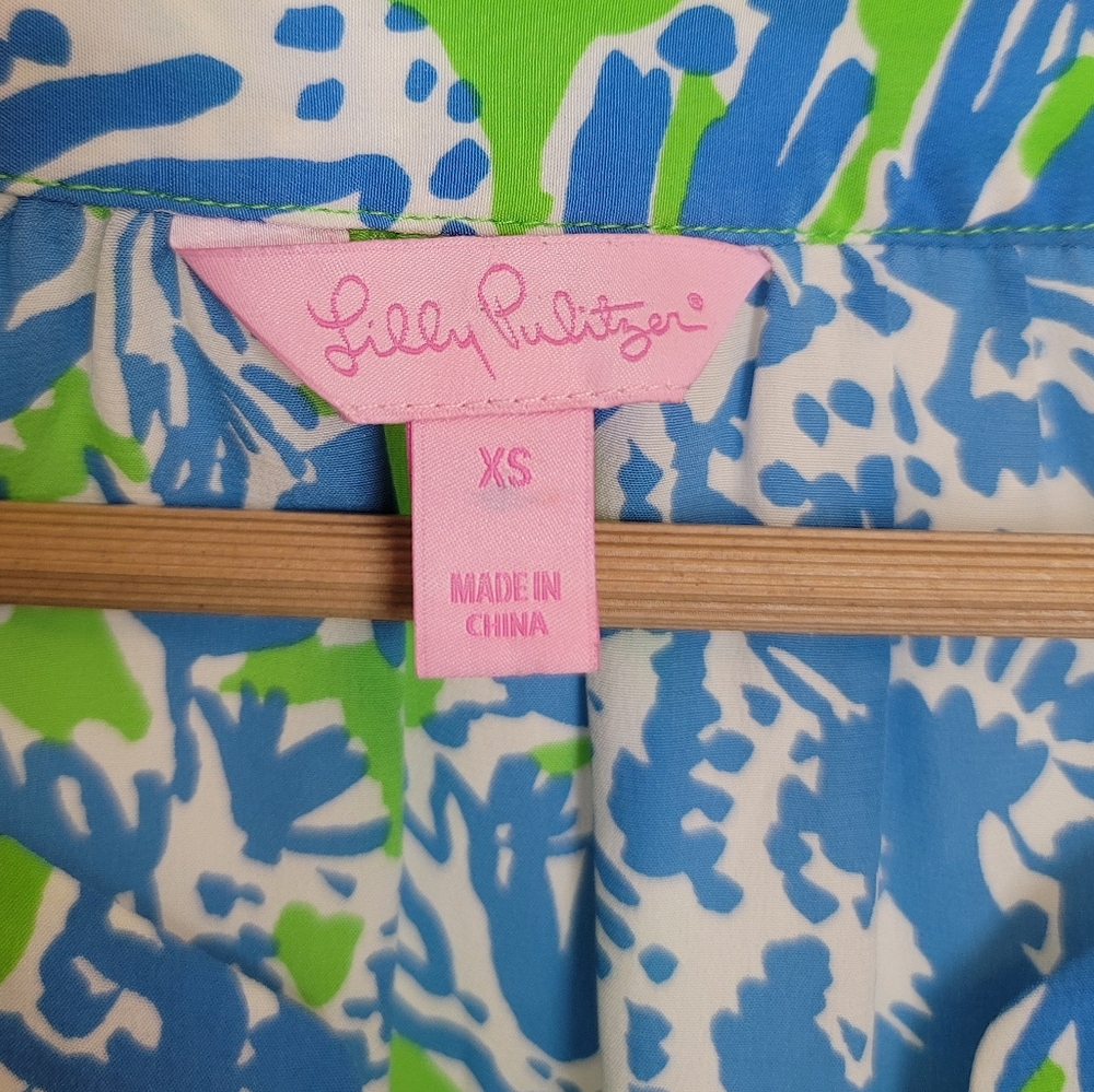 Lilly Pulitzer Elsa Silk Top View 3